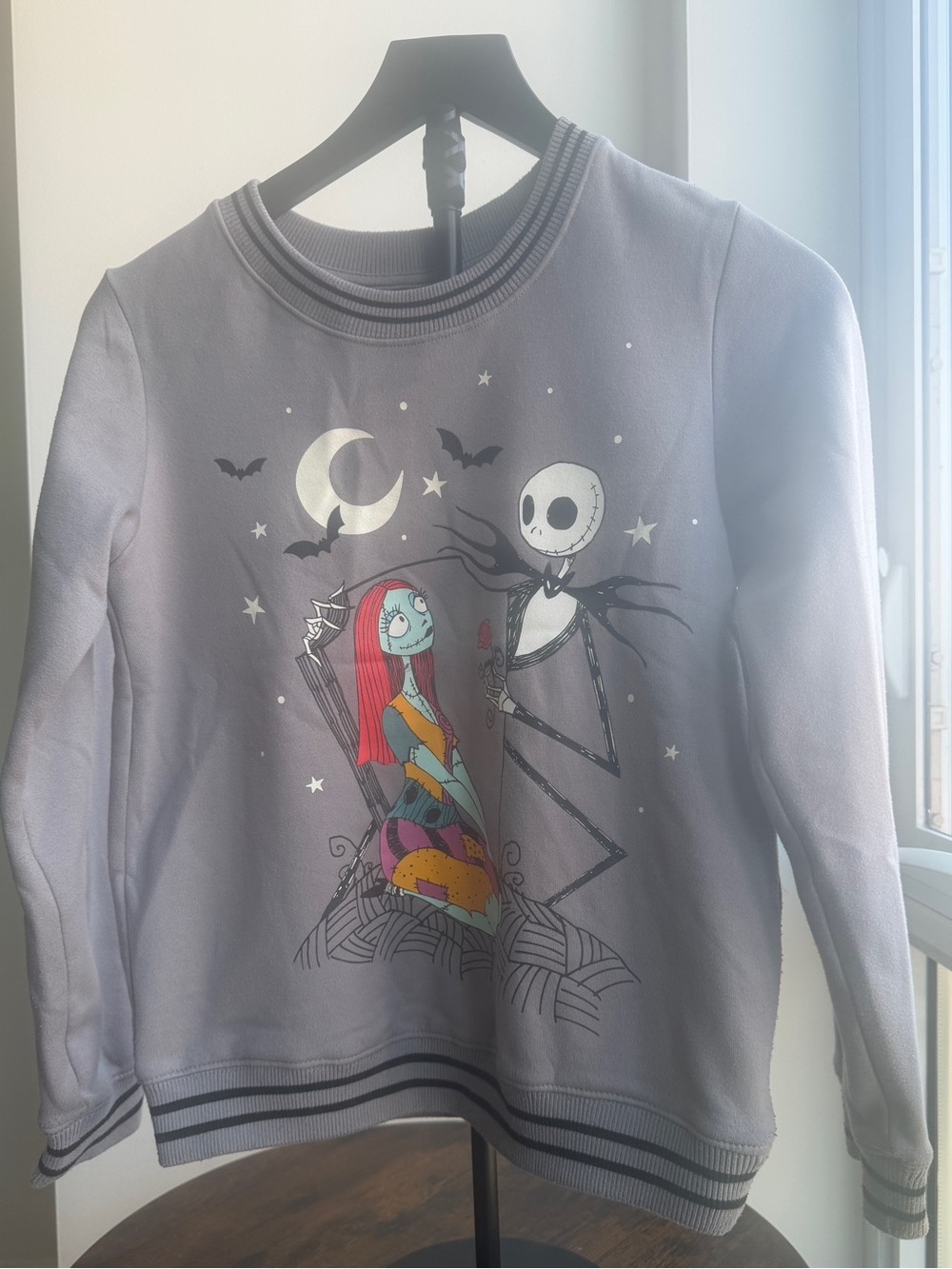 Disney Nightmare Before Christmas Jack & Sally Dreamy Fleece Unisex Sweatshirt